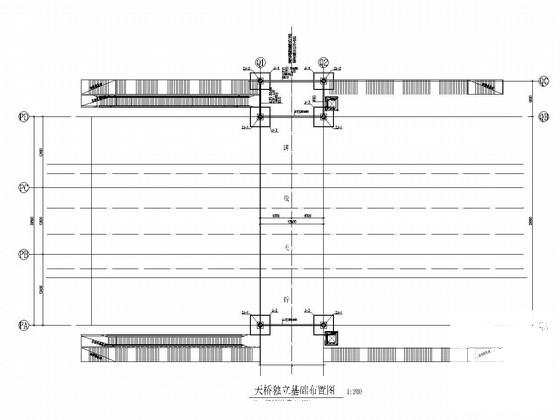 高铁火车站主站房及站台雨棚和进出站人行天桥结构CAD施工图纸(钢管混凝土柱) - 3