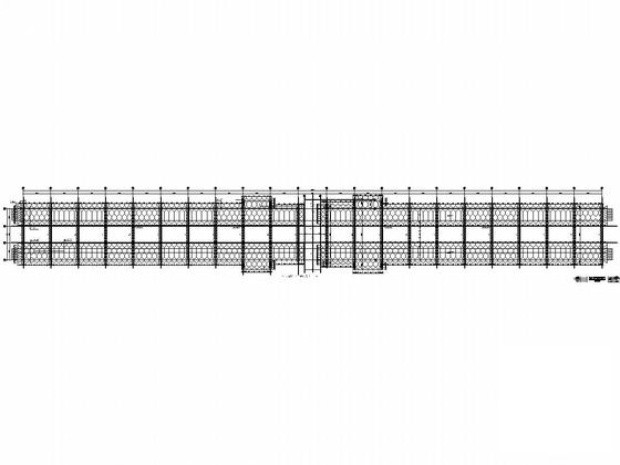 高铁火车站主站房及站台雨棚和进出站人行天桥结构CAD施工图纸(钢管混凝土柱) - 4