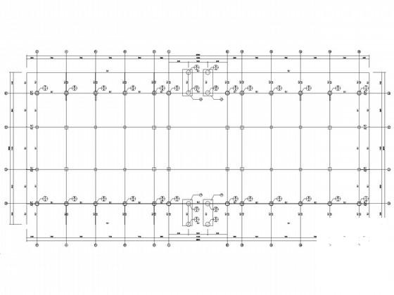 会议中心屋顶网架、钢结构CAD施工图纸(建筑图纸)(平面布置图) - 2