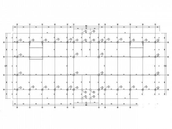 会议中心屋顶网架、钢结构CAD施工图纸(建筑图纸)(平面布置图) - 3