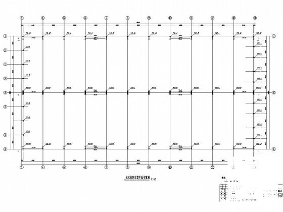 地上单层钢筋混凝土排架结构工业厂房结构CAD施工图纸 - 2