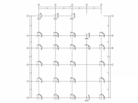 4S店带夹层轻钢结构CAD施工图纸（建施）(平面布置图) - 1