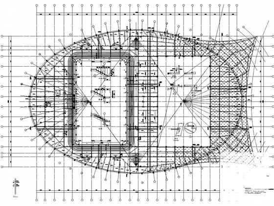 框架-钢支撑钢结构屋盖奥林匹克公园体育馆结构CAD施工图纸(柱下独立基础) - 2
