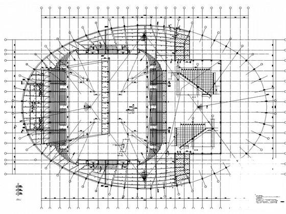 框架-钢支撑钢结构屋盖奥林匹克公园体育馆结构CAD施工图纸(柱下独立基础) - 3
