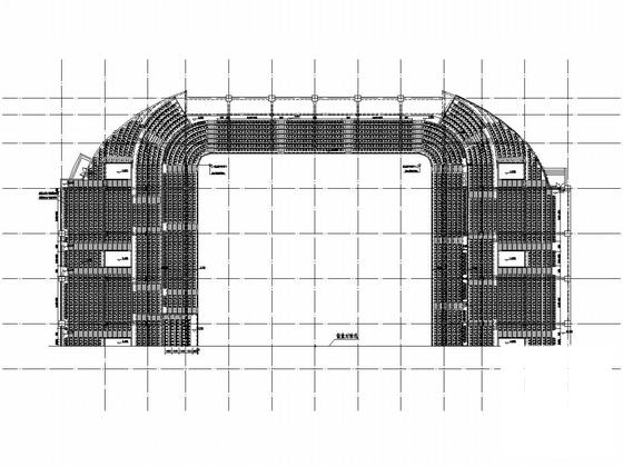 框架-钢支撑钢结构屋盖奥林匹克公园体育馆结构CAD施工图纸(柱下独立基础) - 4