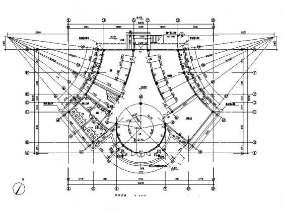 多层框架结构商务会所建筑施工CAD图纸 - 3