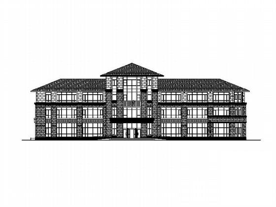 4层温泉酒店接待中心建筑施工CAD图纸(门窗大样) - 1