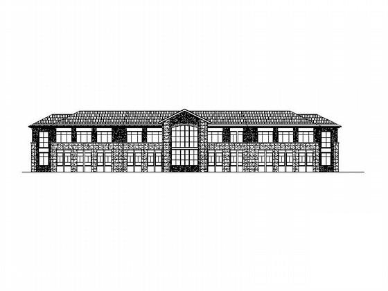 中式风格老年人活动中心建筑施工CAD图纸(门窗大样) - 1