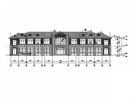 中式风格老年人活动中心建筑施工CAD图纸(门窗大样) - 4