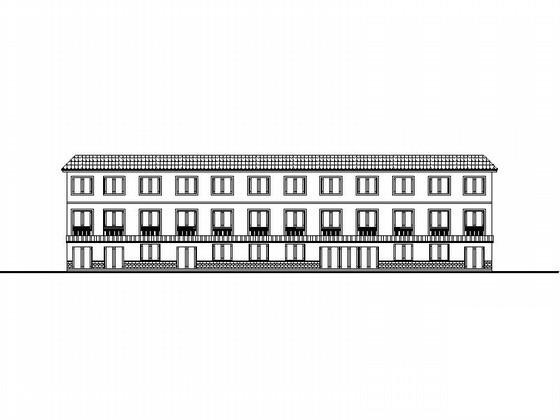 3层现代活动中心建筑CAD施工图纸 - 1