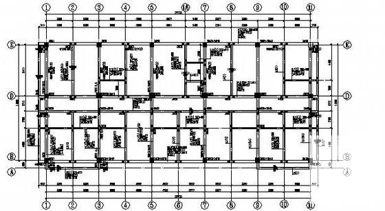 7层独立基础框架综合楼结构CAD施工图纸 - 3