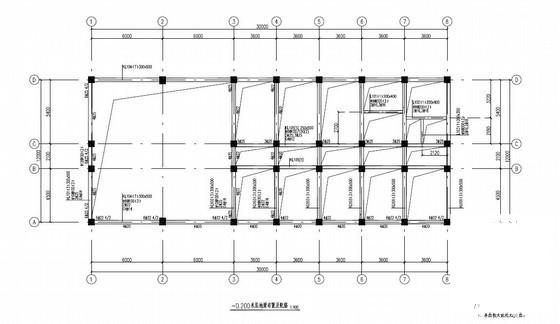 东帝汶电站主控制室结构CAD施工图纸(平面布置图) - 4