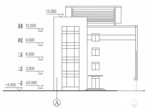 多层倾斜屋面食堂及招待所建筑施工CAD图纸（知名设计院） - 5