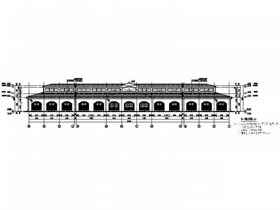 欧式风格两层赛马场建筑CAD施工图纸(门窗大样) - 4