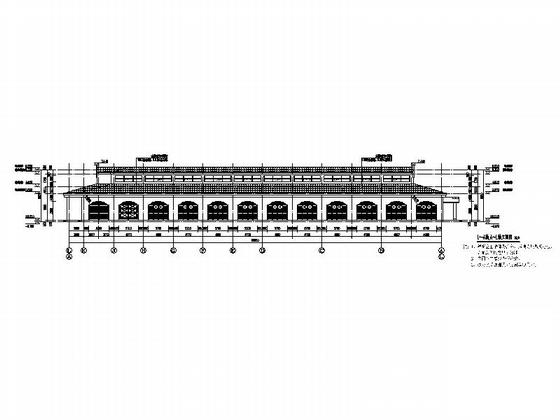 欧式风格两层赛马场建筑CAD施工图纸(门窗大样) - 5