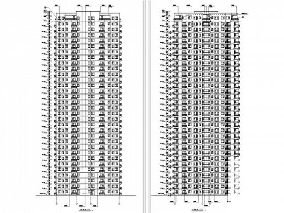 32层剪力墙高层住宅楼结构CAD施工图纸(桩基础含建施) - 1