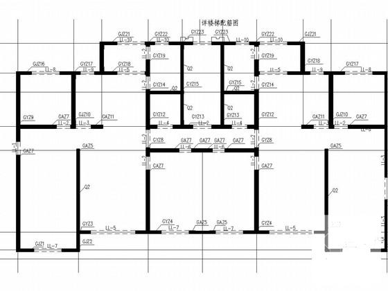 18层剪力墙住宅楼结构CAD施工图纸（预制方桩、地下两层） - 3