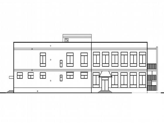 职业技术学院培训中心-餐饮中心建筑施工CAD图纸 - 1