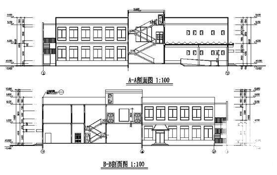 职业技术学院培训中心-餐饮中心建筑施工CAD图纸 - 4