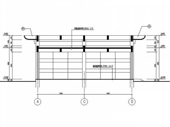 1层学生食堂附属用房建筑方案设计图纸(平面图) - 2