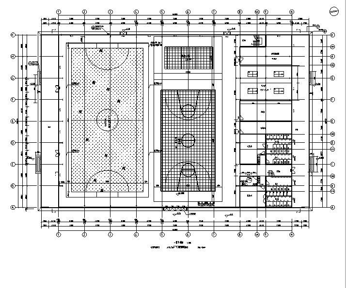 3层拱形屋面全民健身中心建筑施工图（最新图纸。含效果图）精 - 4