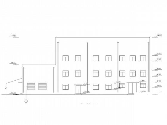 矿井整合3层主斜井井口房结构CAD施工图纸(建施)(梁平法配筋图) - 1