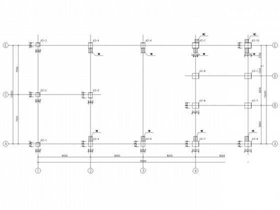 矿井整合3层主斜井井口房结构CAD施工图纸(建施)(梁平法配筋图) - 3