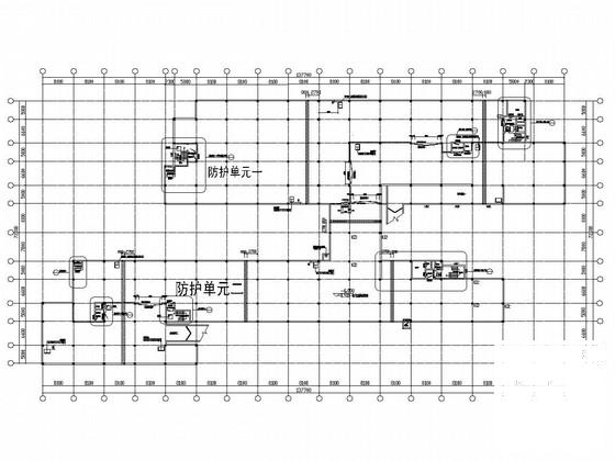 梁板柱结构地下汽车库结构CAD施工图纸 - 1
