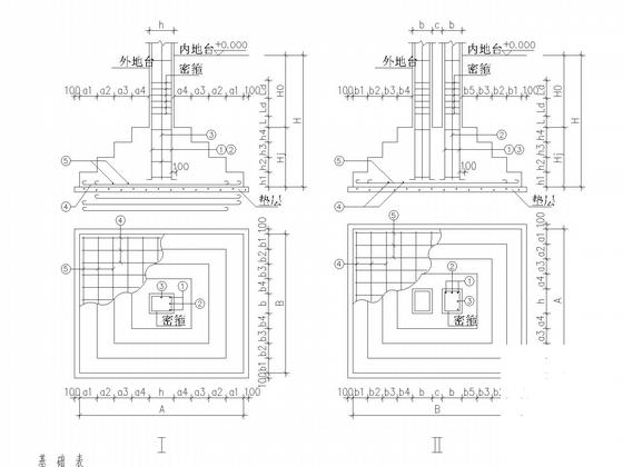4层框架私人住宅楼结构CAD施工图纸(独立基础含建施) - 4