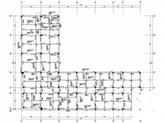 3层全现浇框架办公楼结构CAD施工图纸（7度抗震独立基础） - 1