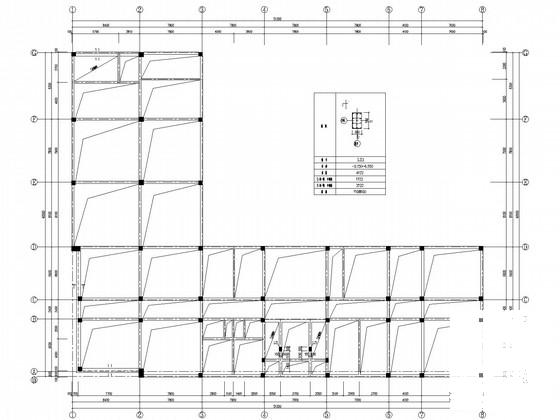 3层全现浇框架办公楼结构CAD施工图纸（7度抗震独立基础） - 3