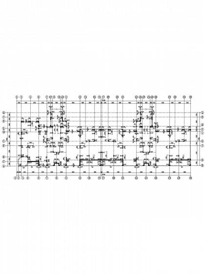 6层纯剪力墙住宅楼结构CAD施工图纸(筏基) - 3