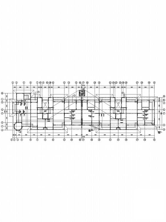 6层纯剪力墙住宅楼结构CAD施工图纸(筏基) - 4
