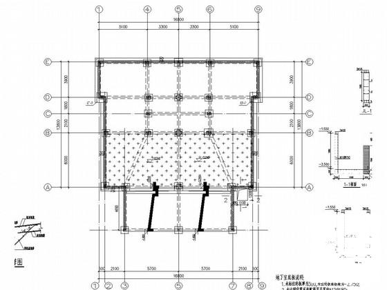 3层异形柱框架结构别墅结构CAD施工图纸（建筑图纸） - 2