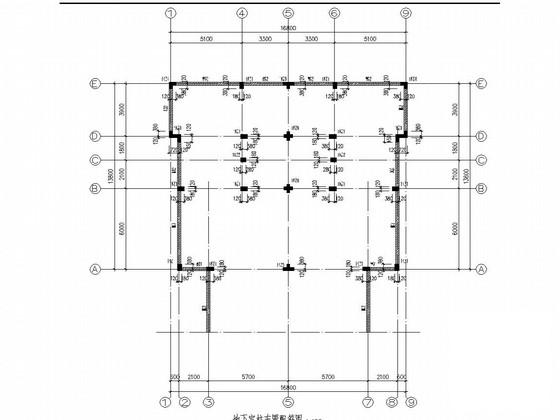 3层异形柱框架结构别墅结构CAD施工图纸（建筑图纸） - 3