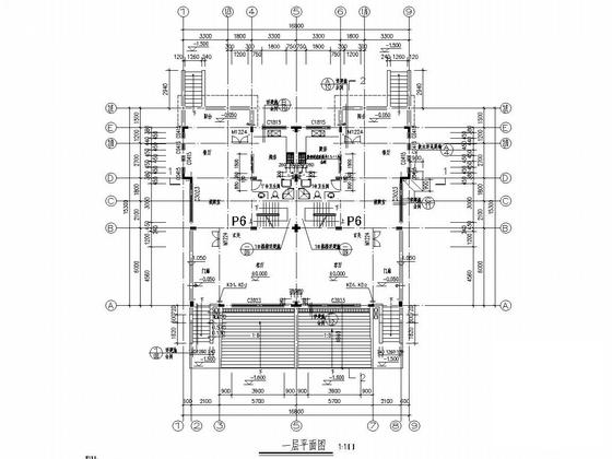 3层异形柱框架结构别墅结构CAD施工图纸（建筑图纸） - 4