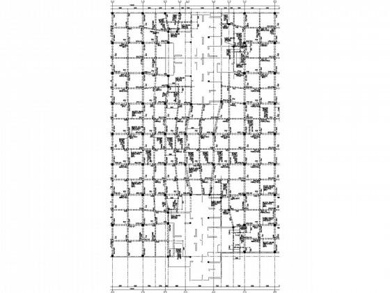 住宅小区地下车库结构CAD施工图纸(1.2米厚覆土) - 3