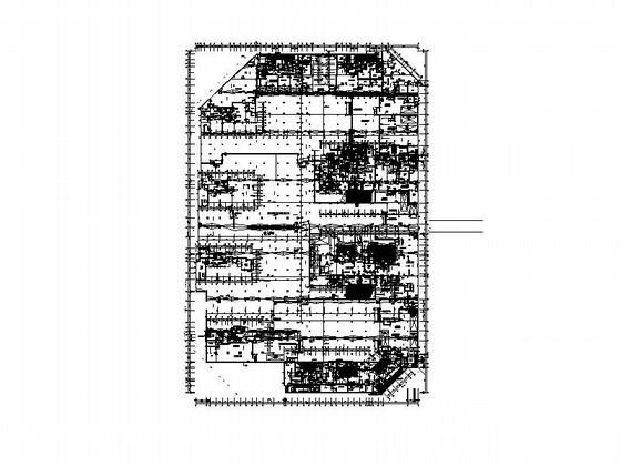 1层经济适用房地下室建筑施工CAD图纸 - 2