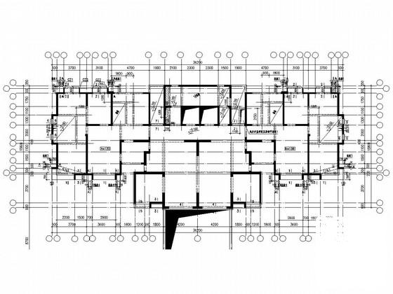33层剪力墙住宅楼结构CAD施工图纸（地下两层CFG桩）(基础设计等级) - 3