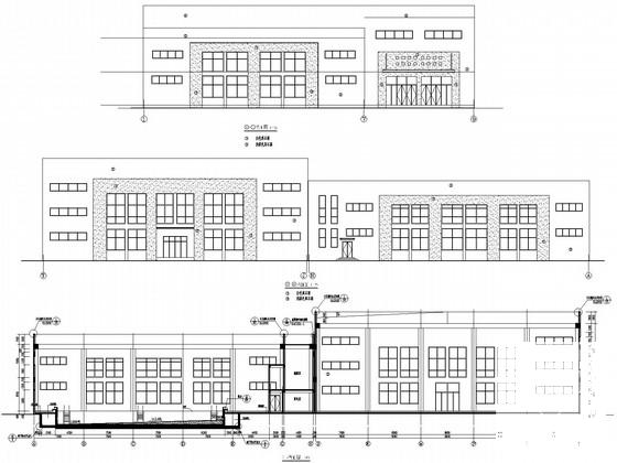 全民健身室内训练馆框架结构CAD施工图纸(建施) - 1