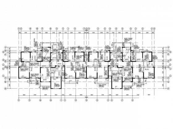 保障房项目小区结构CAD施工图纸(配套公建、地库)(平面布置图) - 3