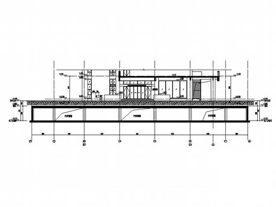 单层剪力墙结构培训中心一类地下室建筑施工CAD图纸 - 5