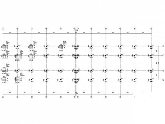 底部商业上部住宅框架结构CAD施工图纸（条形基础） - 3