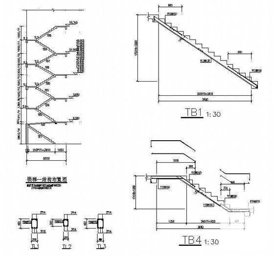 17层桩基础剪力墙结构住宅楼结构CAD施工图纸 - 4