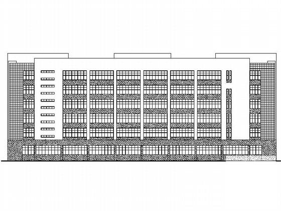 6层厂房建筑施工CAD图纸(总平面图) - 1
