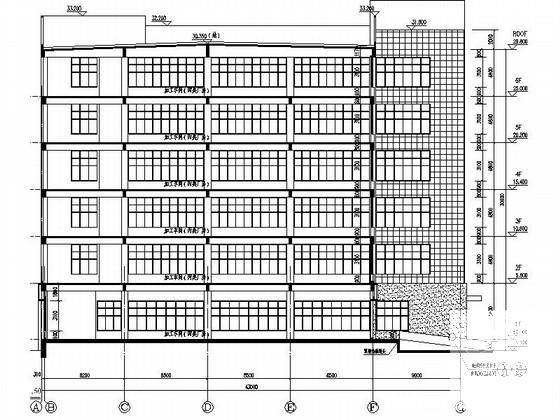 6层厂房建筑施工CAD图纸(总平面图) - 2