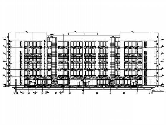 6层厂房建筑施工CAD图纸(总平面图) - 4