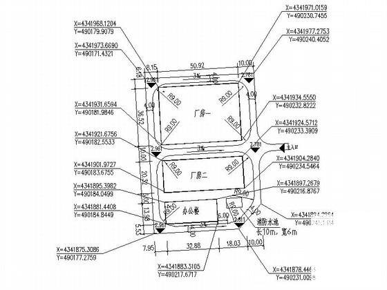 3层简洁工业厂房及办公楼建筑施工CAD图纸（2016最新） - 3