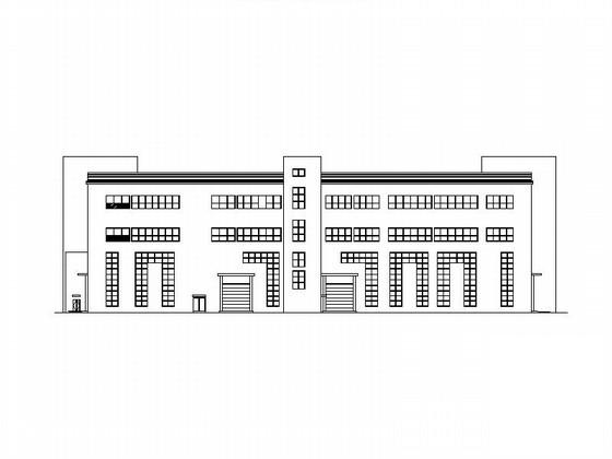 现代多层工业厂房建筑施工CAD图纸 - 1