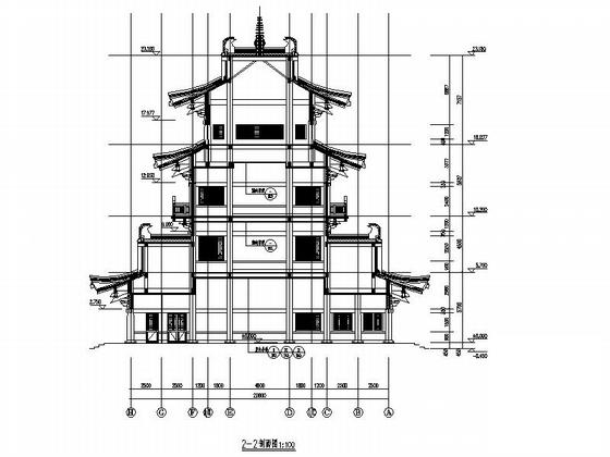 旅游产业园大型古建施工图（图纸细古建标杆）(总平面图) - 4